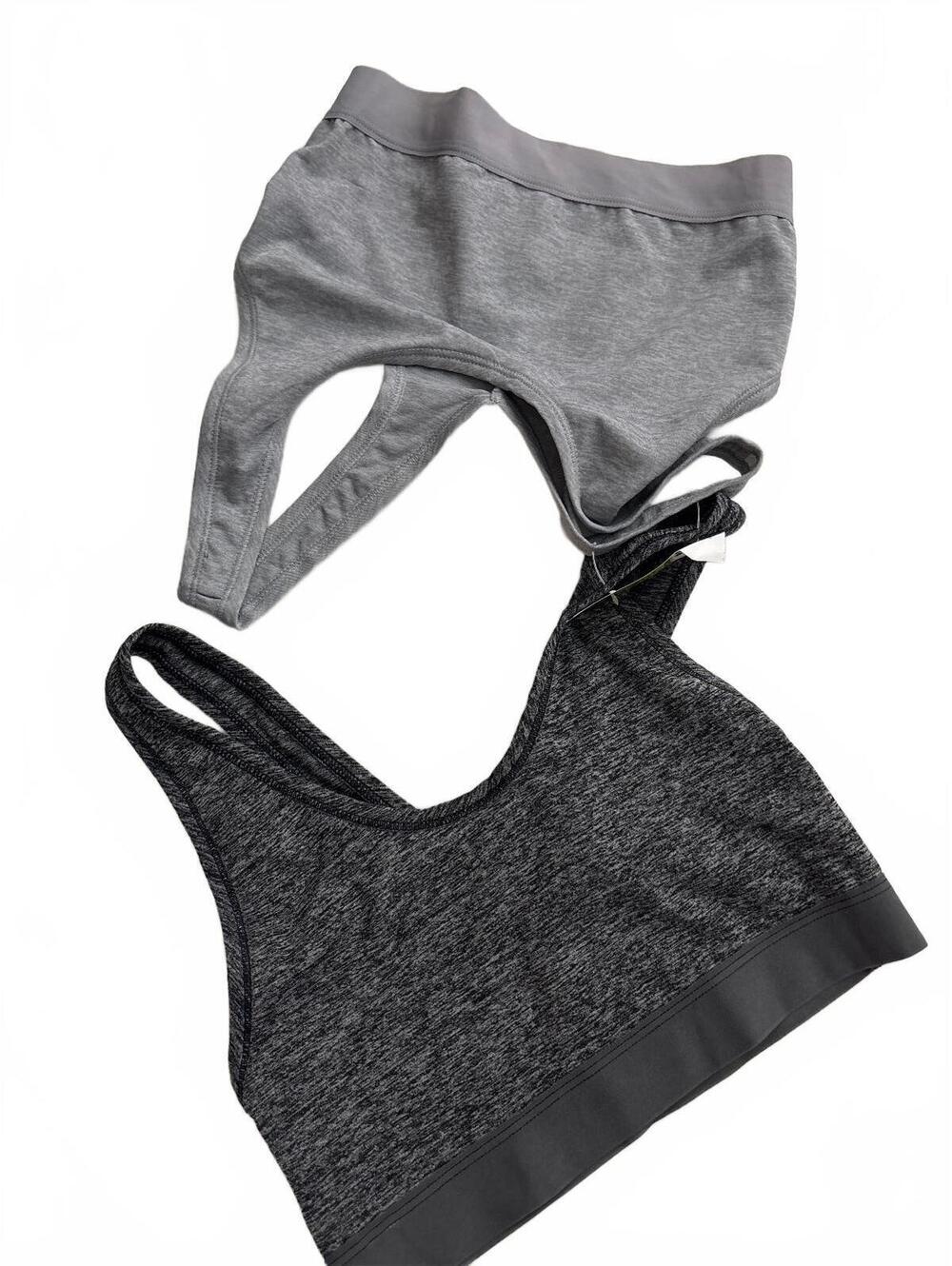 H&M 2-Pack Sports Bras Size S/CH Gray and Black
